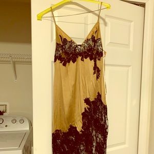Agent Provocateur Black & Gold Nayeli Slip Size 3